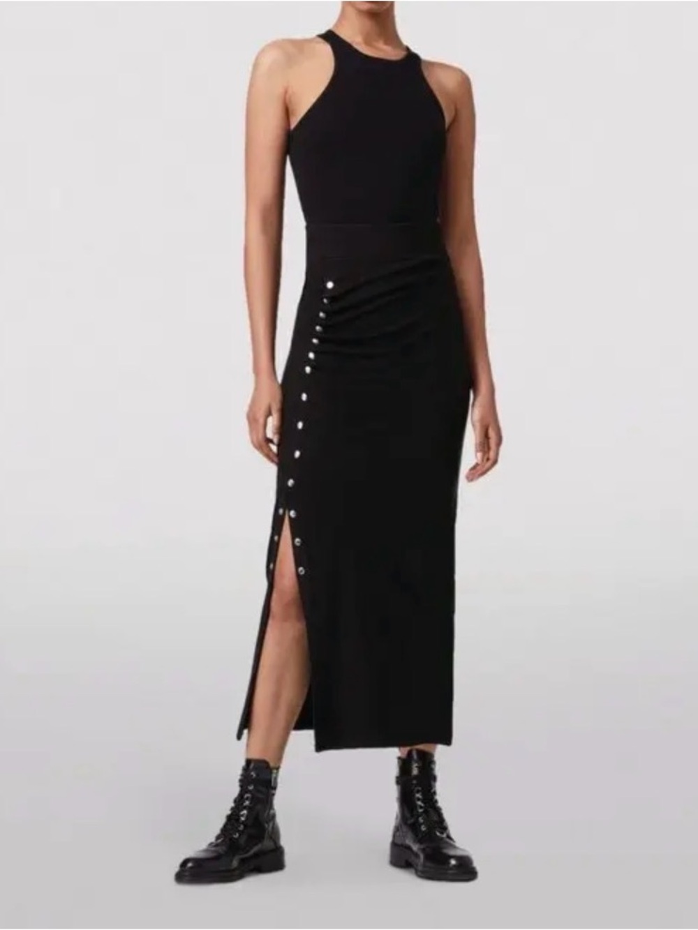 AllSaints Black Hattie Skirt